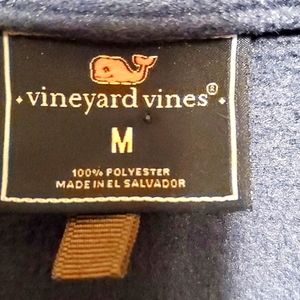 VINEYARD VINES ZIP UP FLEECE JACKET SIZE MEDIUM  BLUE AND GRAY